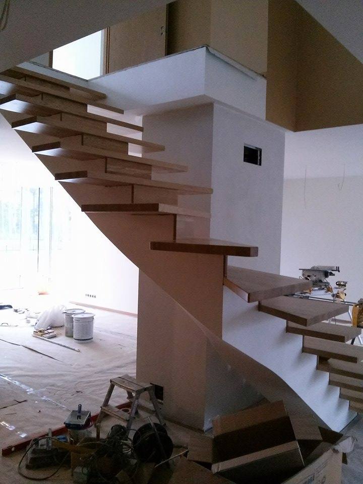 Escalier quart tournant moderne