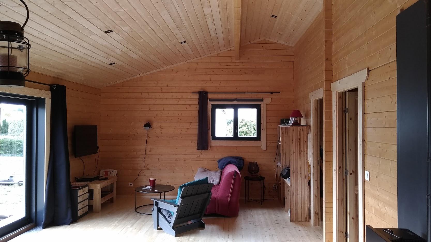 fintions intérieures maison bois